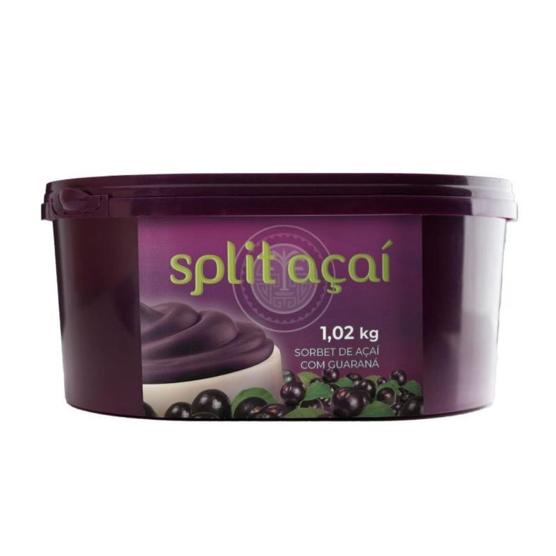Açaí Split 1,02Kg Guaraná (7898945186186)