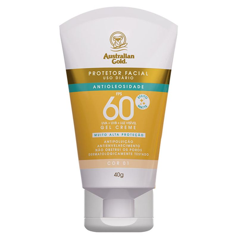 Protetor Solar Australian Gold Fps60 Cor 1 40g (7891033812820)
