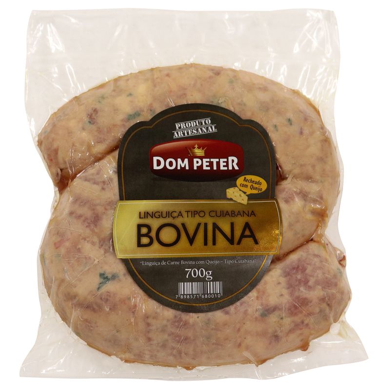 Linguiça cuiabana de queijo Dom Peter 700g (7898571680010)