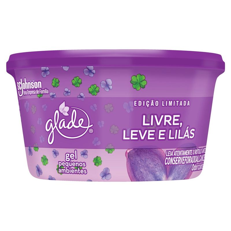 Odorizador Gel Glade Leve Lilás 70gr Edição Limitada (7894650007426)
