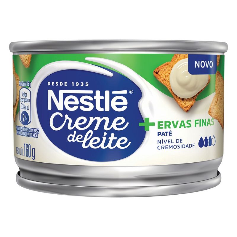 Creme De Leite Nestlé Patê Ervas 160g (7891000317105)