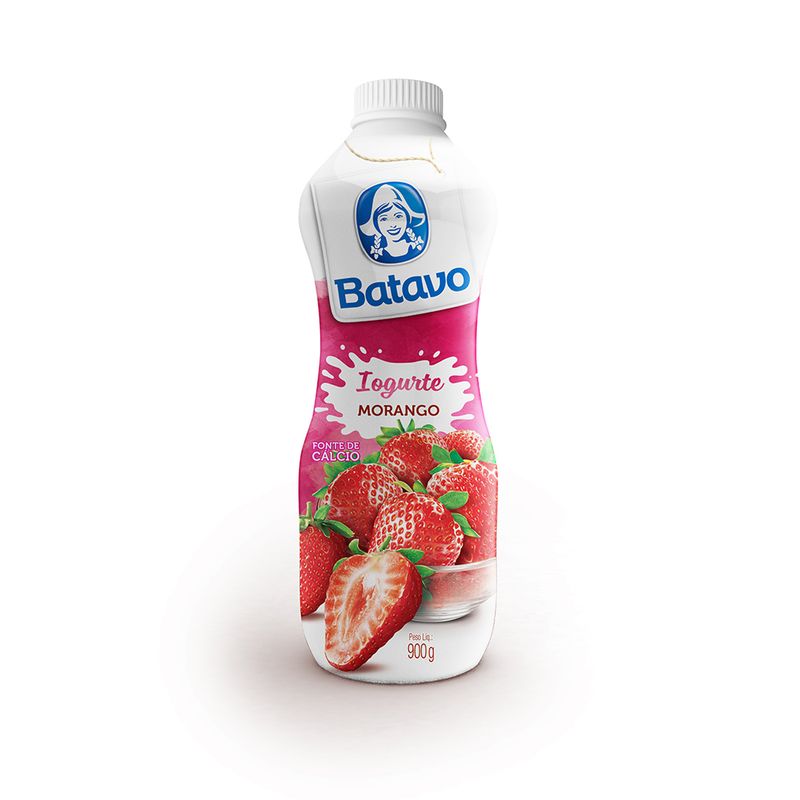 Iogurte Líquido Batavo Morango 900g (7891097102974)