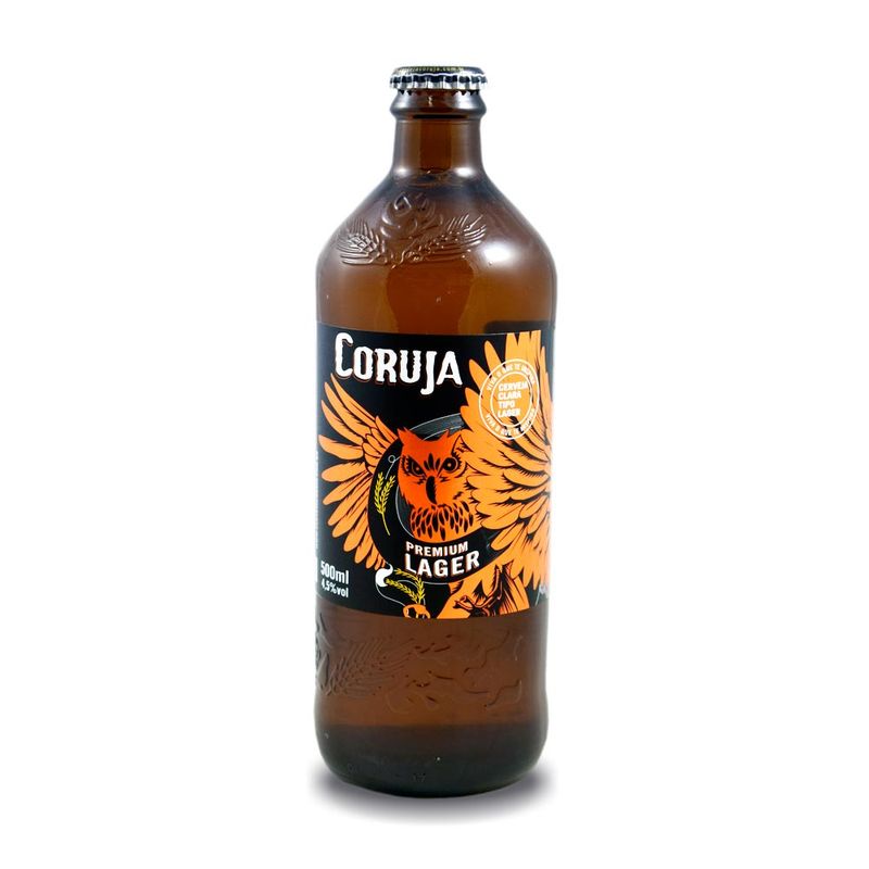 Cerveja Coruja Premium 500ml Lager (7899389700860)