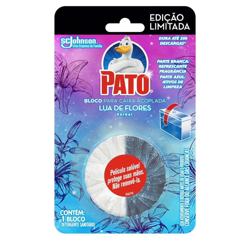 Bloco Sanitário Caixa Acoplada Pato Edicao Lim Lua De Flores (7894650006344)