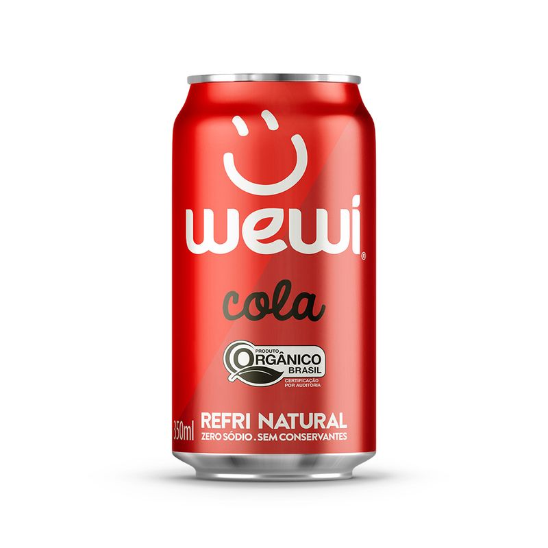 Bebida Gaseificada Wewi Cola Orgânica 350ml Lata (7898950338068)