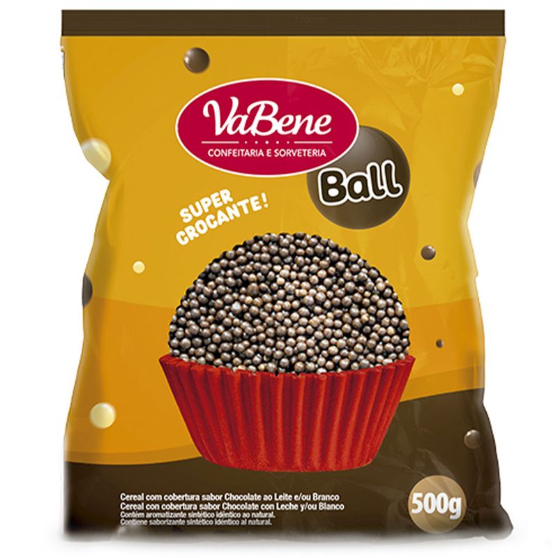 Cereal Ball Chocolate ao Leite Vabene 500g (7898525480345)