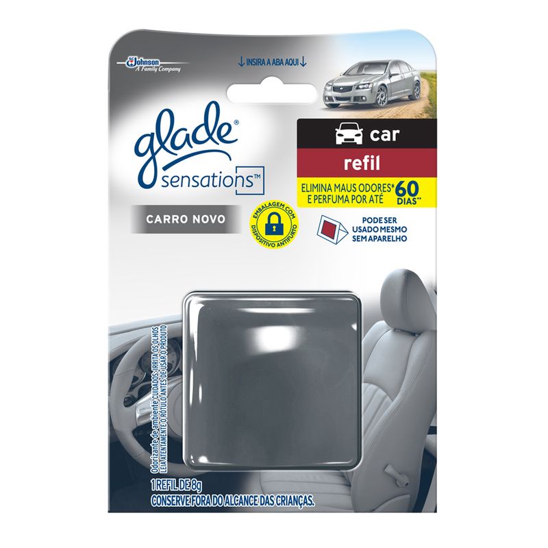 Odorizador Glade Sensations Car 8g Ref Carro Novo (7894650004630)