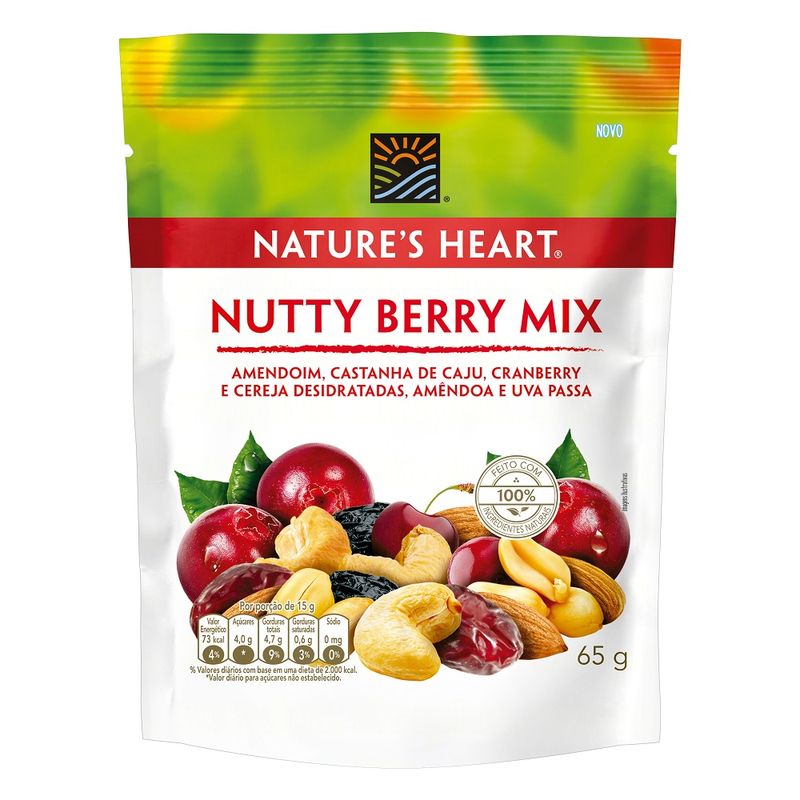 Mix Nuts Natures Heart 65g (7891008120257)
