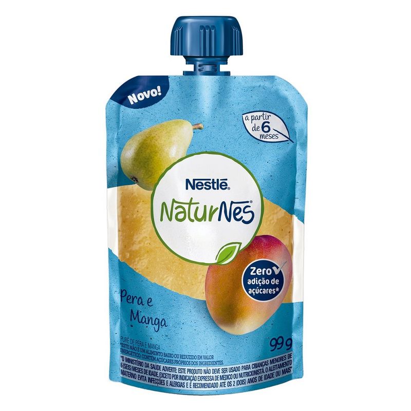 Purê Nestlé Naturnes Pera E Manga 99g (7501058653901)