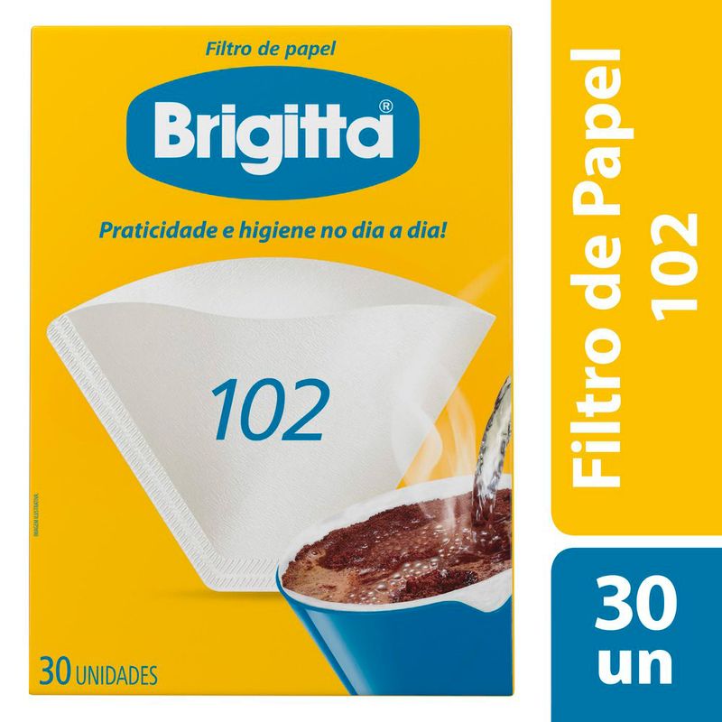 Filtro Papel Brigitta 102 Com 30 Unidades (7891021002141)