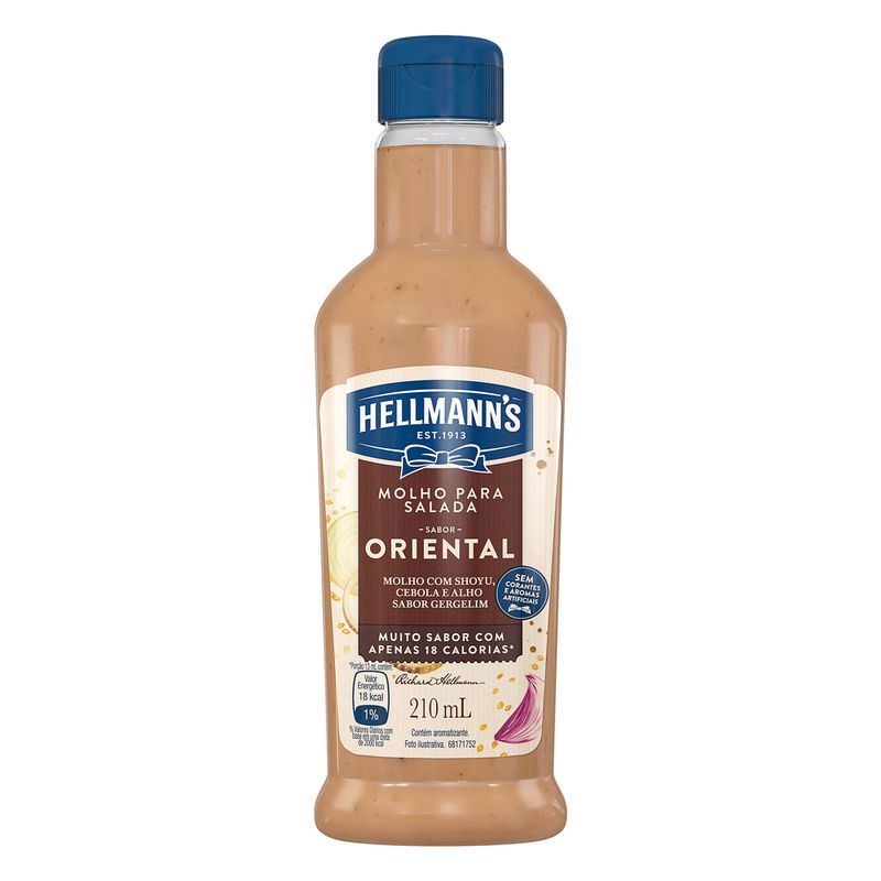 Molho Salada Hellmann's 210ml Oriental (7891150070899)