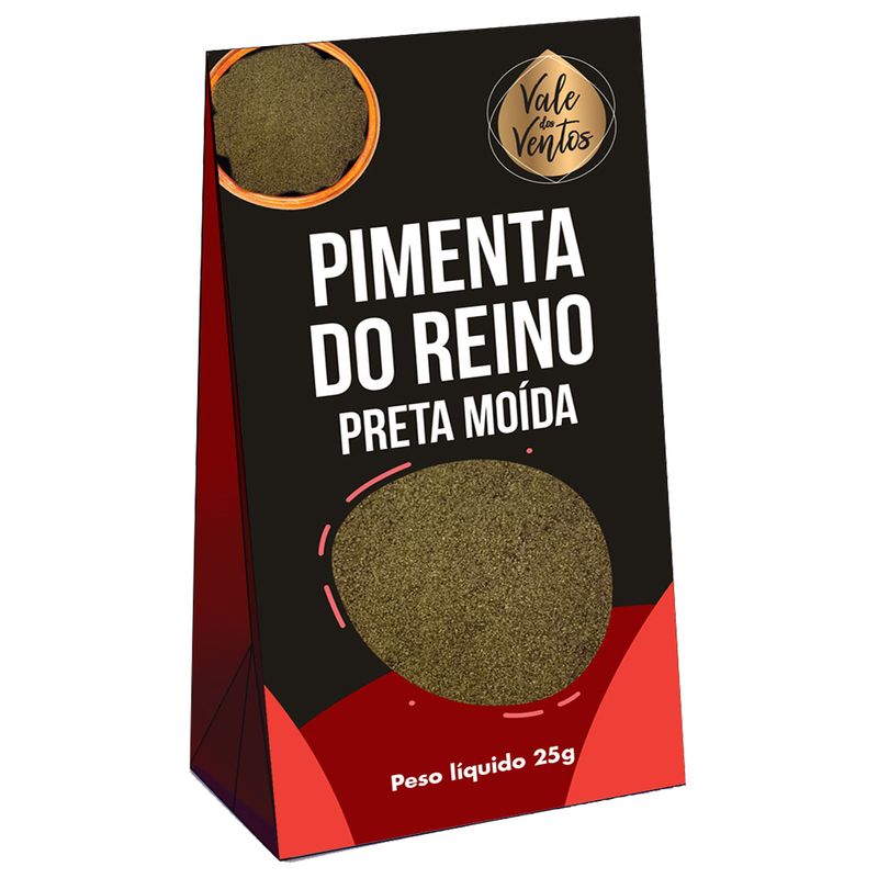 Pimenta do Reino Vale dos Ventos Moída Preta 25g (7898970769224)