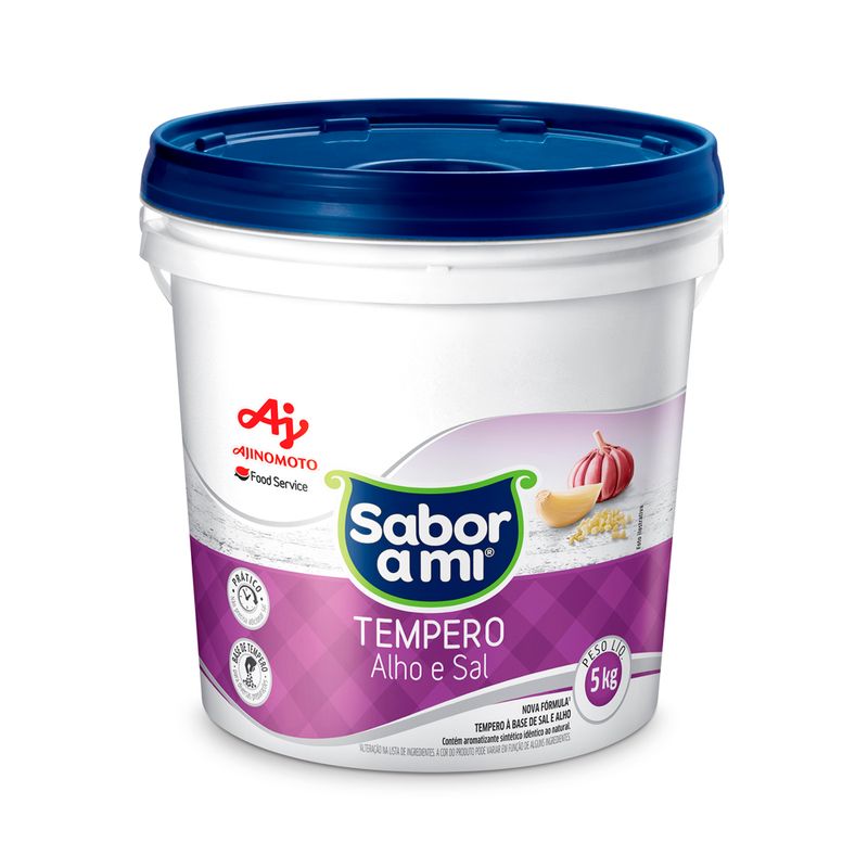 Temp Pron Sabor Ami 5kg Alho/Sal (7891132029020)