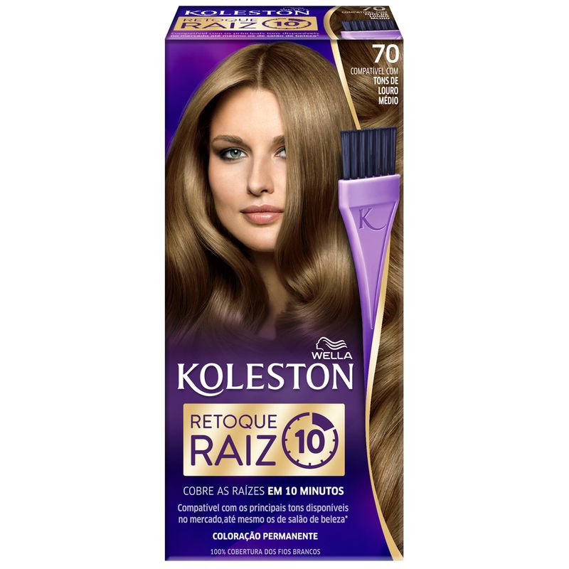 TINTURA KOLESTON 100% COB RETOQUE RAIZ LOURO MEDIO 70 (7891182019699)
