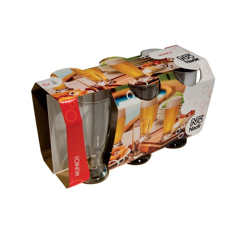 Jogo Copos Cerveja Nadir Munich 6 Peças 200ml (7891155003762)