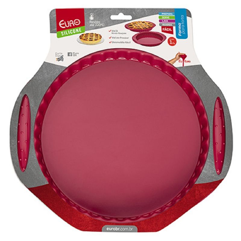Forma Torta Silicone Euro Vermelha (7897753673253)