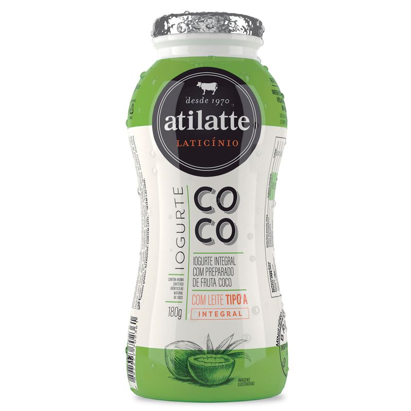 Iogurte Líquido Atilatte Integral Coco 180Ml (7897277702361)