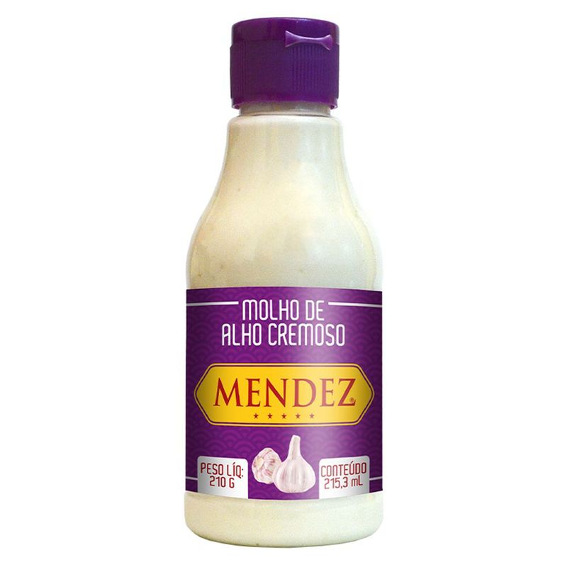 Molho Alho Cremoso Mendez 215,3ml (7898943849342)