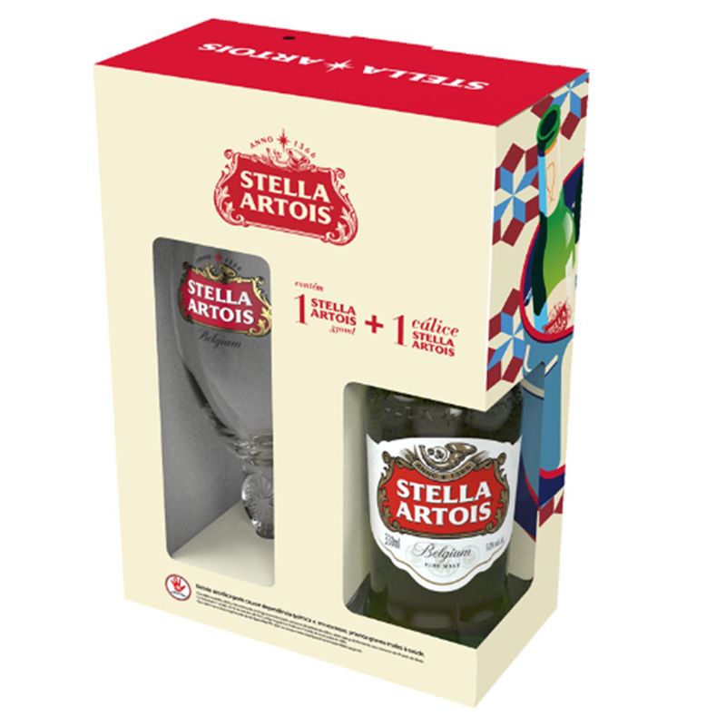 Cerveja Stella Artois 330ml Long Neck + 01 Cálice (7898700710748)