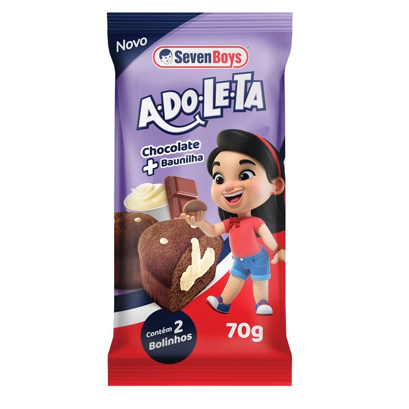 Bolinho Seven Boys de chocolate com baunilha 70g (7891193006824)