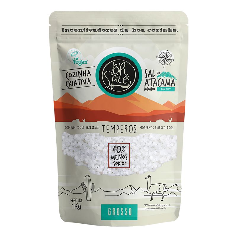 Sal Grosso Aatacama BR Spices 1Kg (7898635640400)