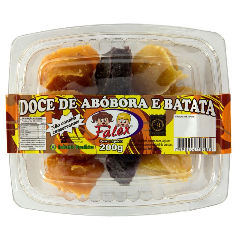 Doce Abóbora E Batata Falex 200g (7898206180076)