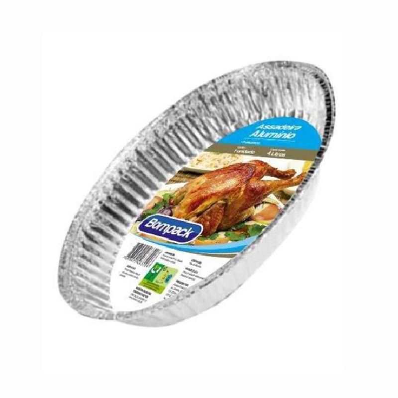 Forma Descartável Aluminio Bompack 4L Oval (7908026000666)