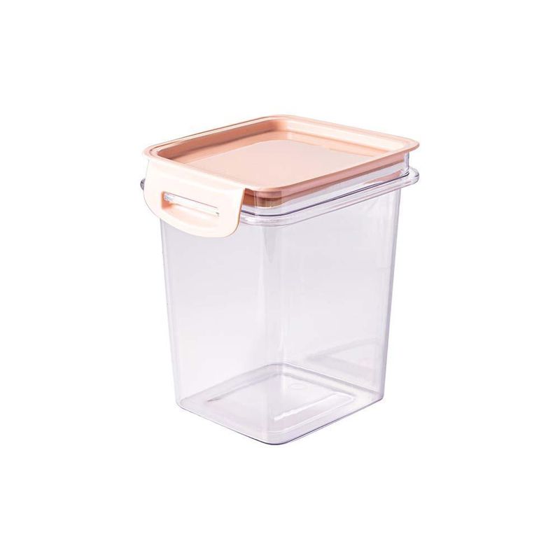 Porta Mantimento Plasútil Cristal Quadrado 830ml (7899808878859)