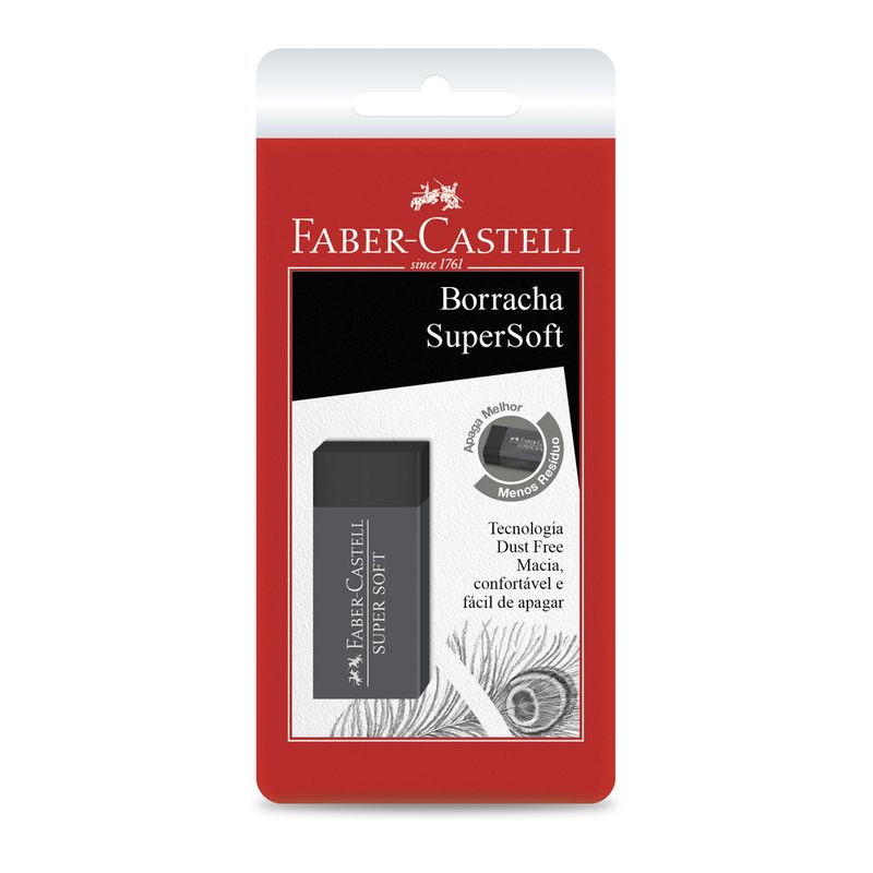 Borracha Escolar Faber Castell Super Soft (7891360655084)
