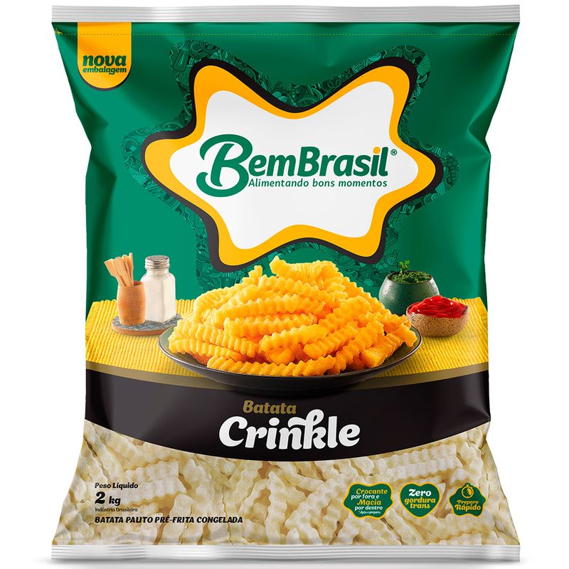Batata Crinkle Bem Brasil Congelada 2Kg (7898921567497)