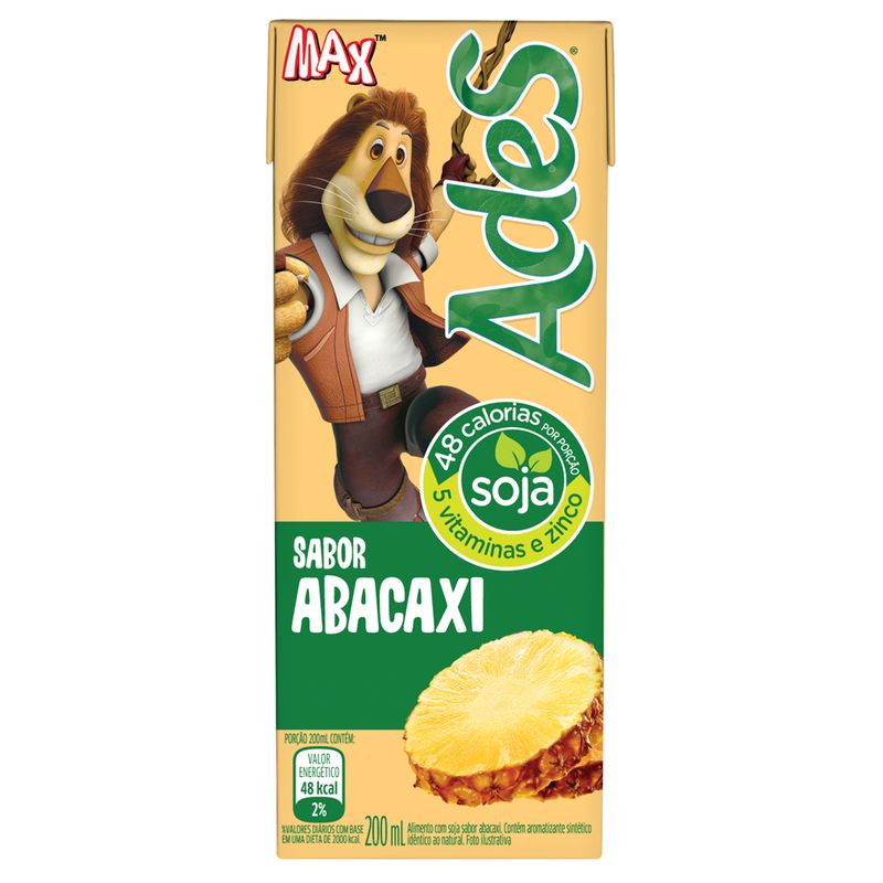 Ades Frutas Sabor Abacaxi TP 200ML (7894900087017)