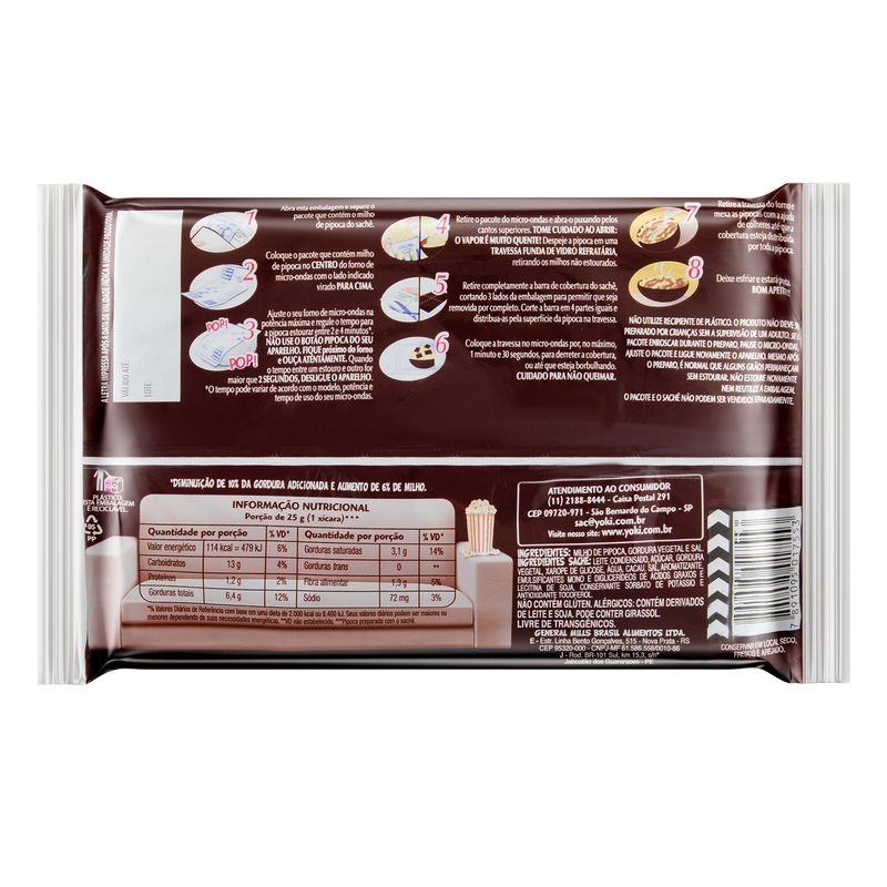 PIPOCA-MICR-YOKI-160G-COBERT-CHOCOLATE