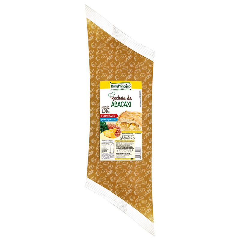 Recheio Forneavel Bom Princípio Abacaxi 1,01kg (7897500601201)