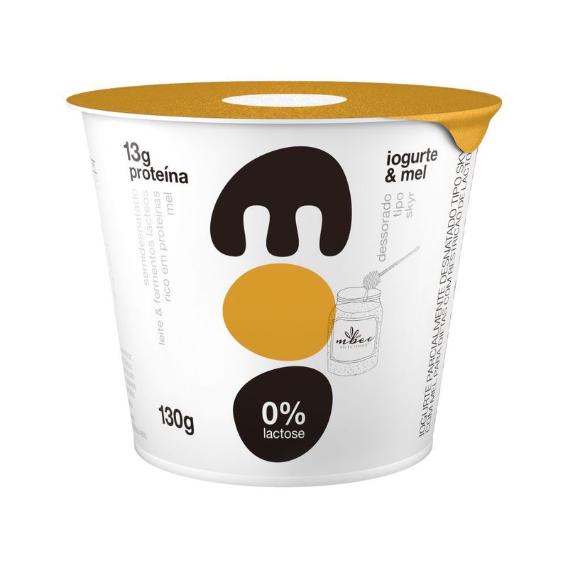 Iogurte Skyr Moo 130g Sem Lactose Mel (7898994632436)