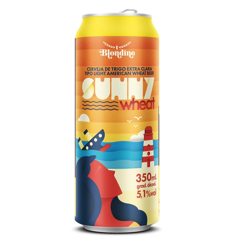 Cerveja Blondine Sunny Wheat 350ml Lata (7898628361282)