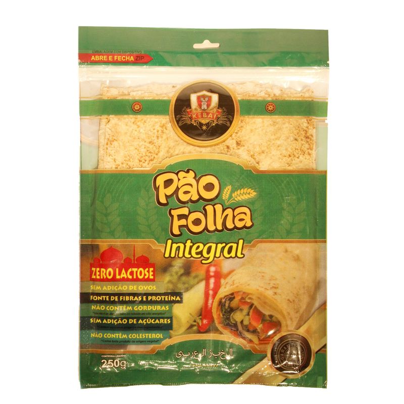Pão integral de 4 folhas Kebai 250g (7898994534228)