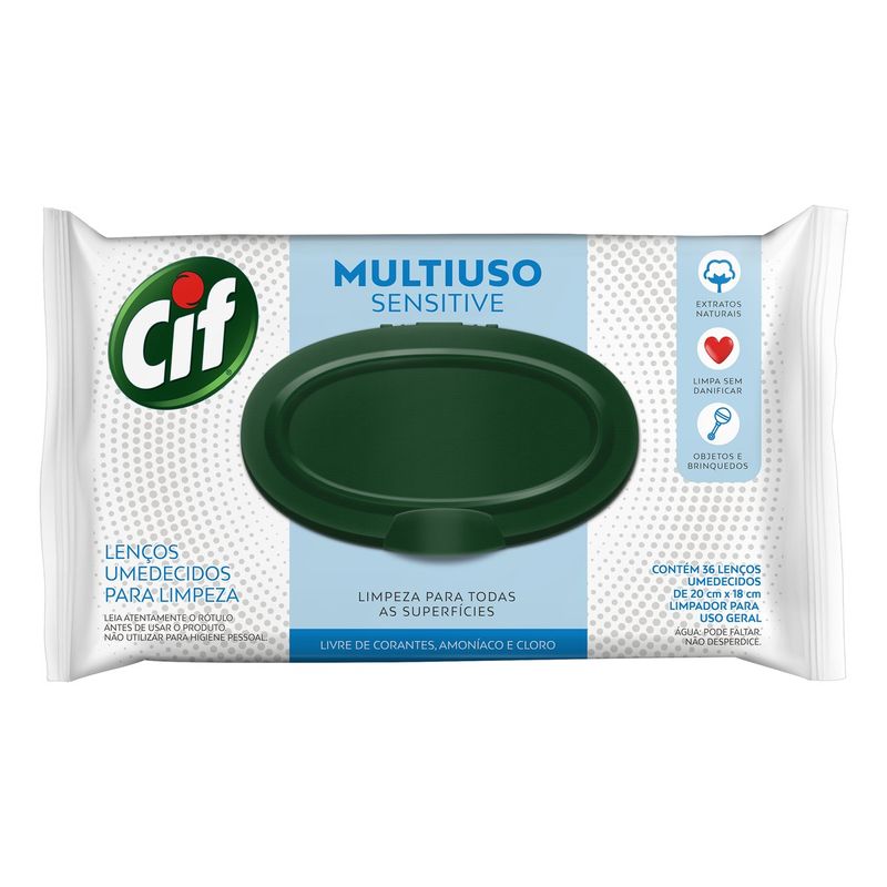 Lenço Limpeza Cif Sensitive (7891150072978)