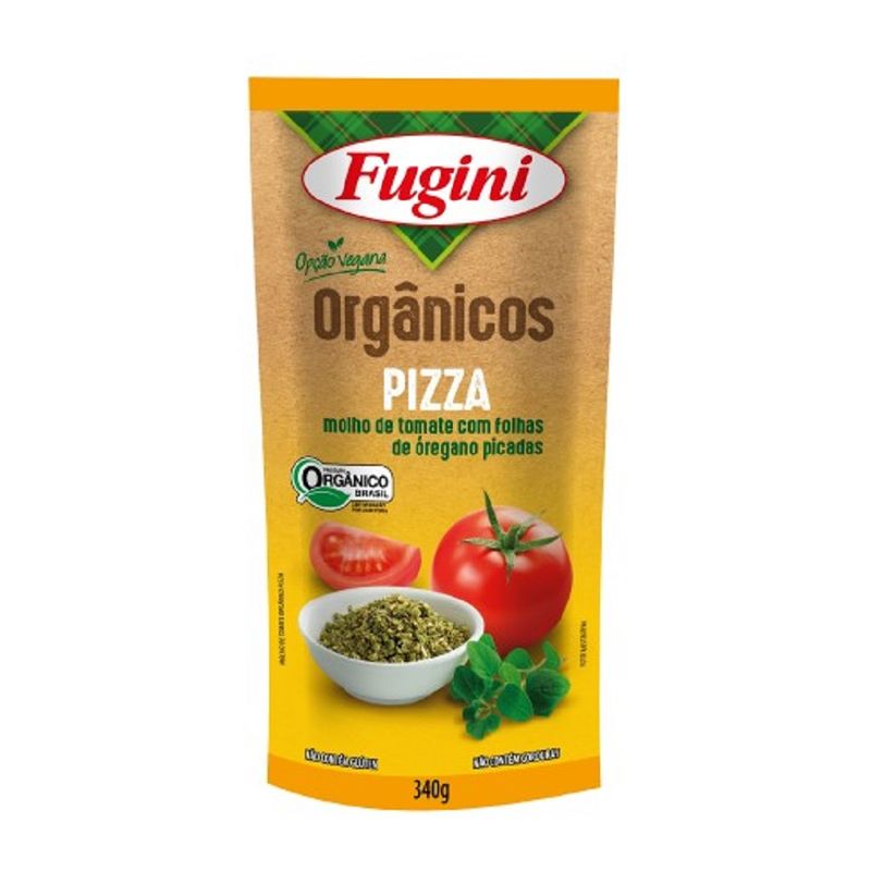Molho De Tomate Organico Fugini Sache Pizza 340G (7897517206680)