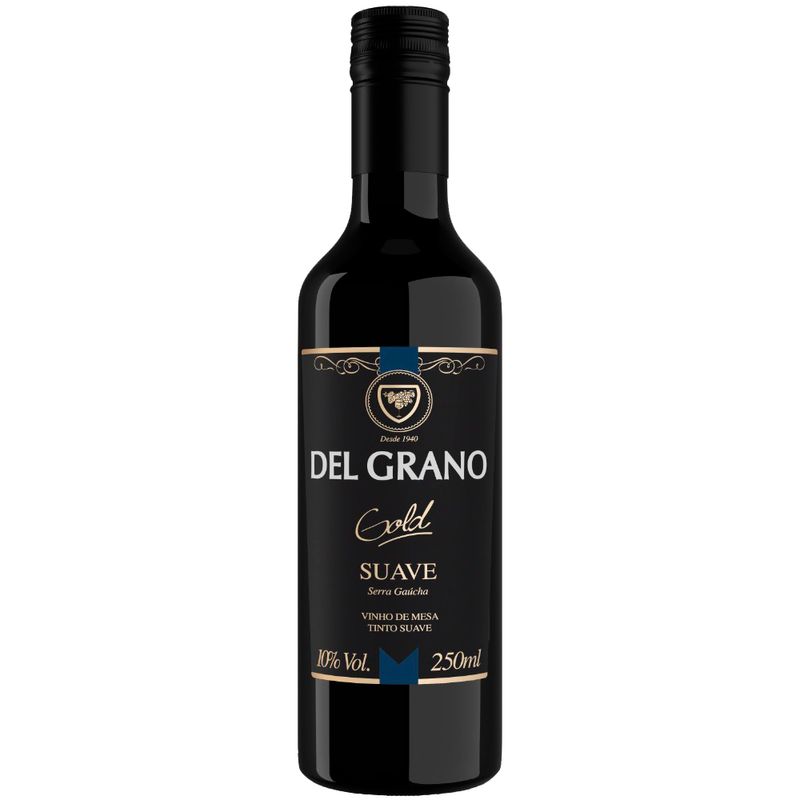 Vinho Brasileiro Del Grano Gold Suave 250ml (7897015211674)