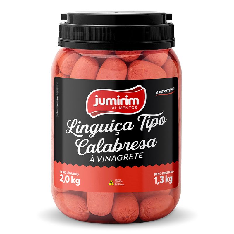 Linguiça Calabresa Vinagrete Jurimim 1,3Kg (7898400311221)