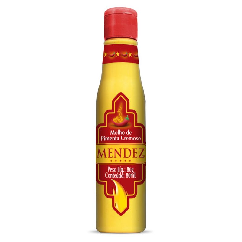 Molho Pimenta Cremoso Mendez Tradicional 80ml (7898943849106)