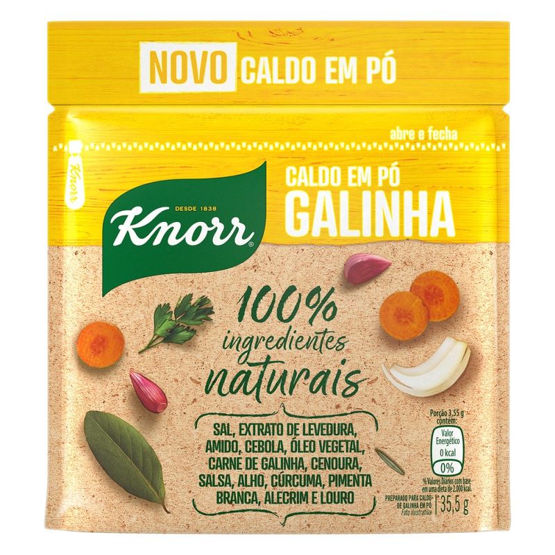 Caldo Em Pó Knorr Ingredientes Naturais Galinha (7891150070523)