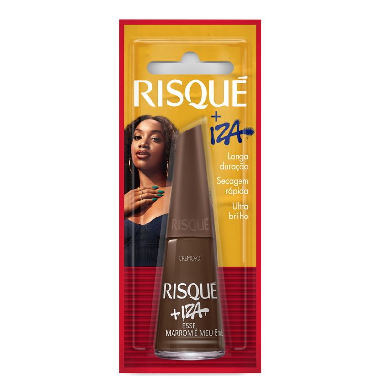 Esmalte Risqué Cremoso + Iza Esse Marrom É Meu 8ml (7891350039153)