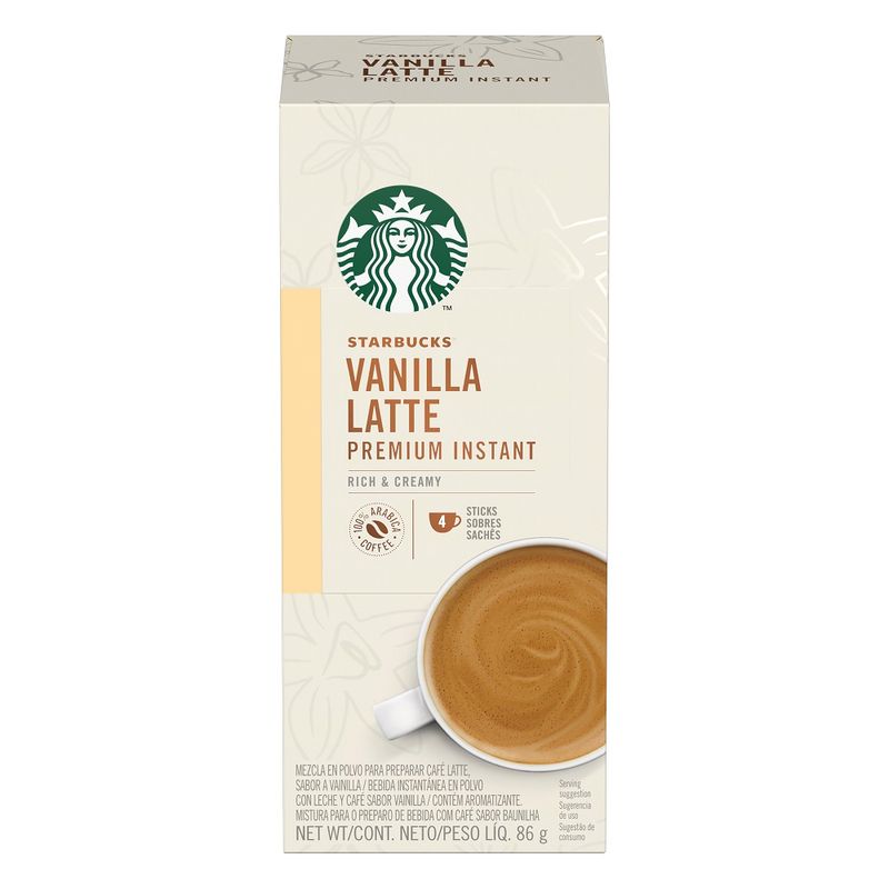 Cafe Starbucks 86g Sachê Vanilla Latte (7613038704432)