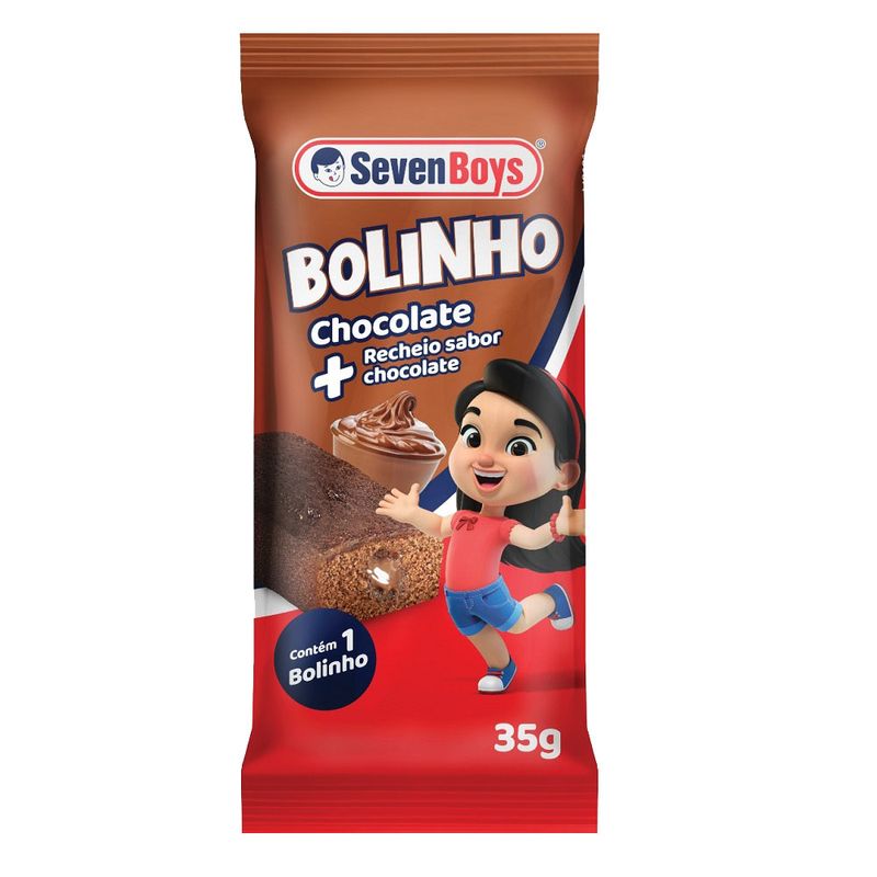 Bolinho Seven Boys 35g Recheio Chocolate (7891193007005)