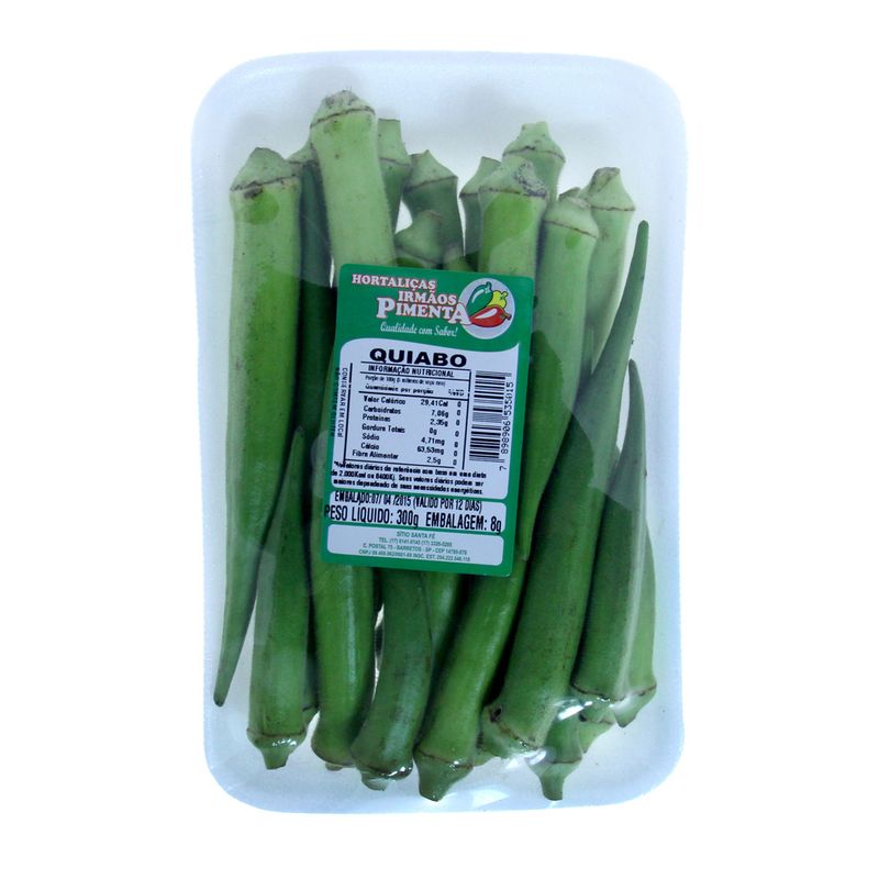 Quiabo Irmãos Pimenta Bandeja 300g (7898906535015)
