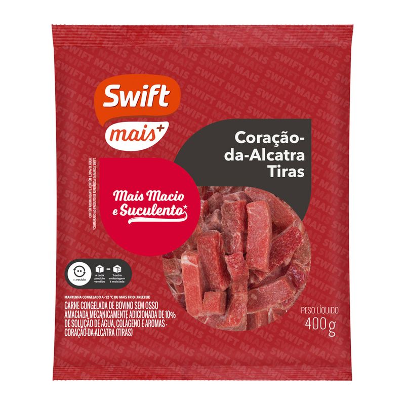 Carne Bovina Coração Alcatra Swift 400g Tiras (7899567297212)