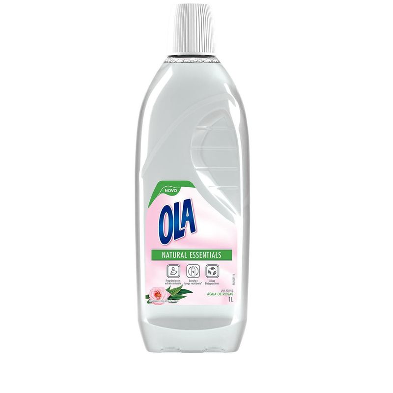Sabão Líquido para Roupas Ola Natural Essentials Água de Rosas 1L (7509546662787)
