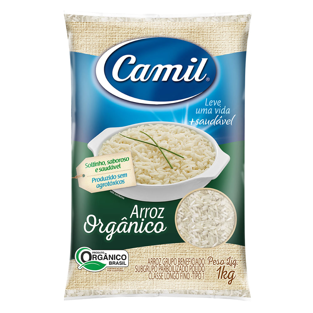 ARROZ PARBOILIZADO ORGÂNICO T1 CAMIL - 1 Kg - Supermercado Savegnago