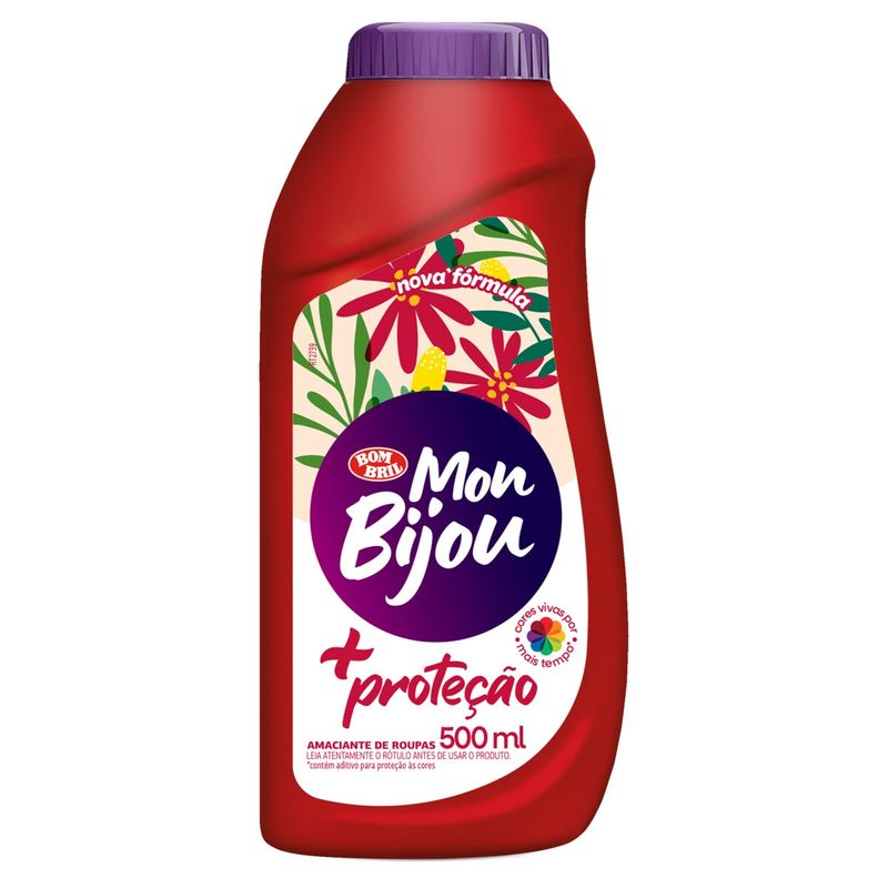 Amaciante Roupa Mon Bijou Mais Proteção 500ml (7891022860443)